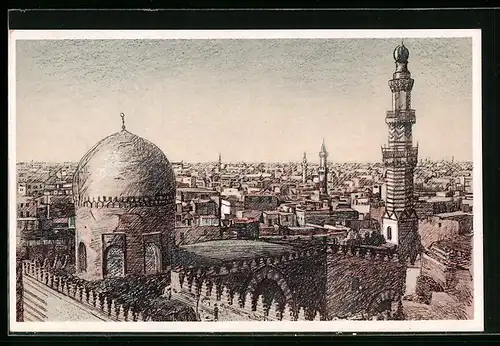 Künstler-AK Cairo, General View