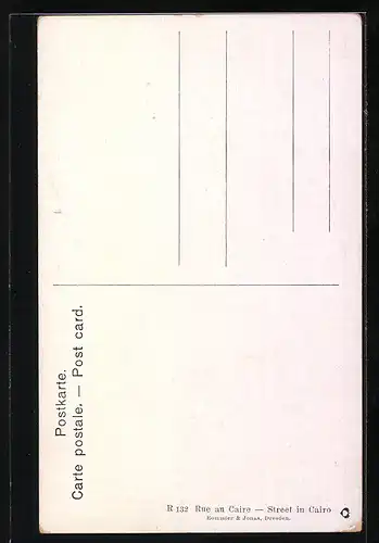 Künstler-AK Cairo, Strassenpartie mit Einheimischen
