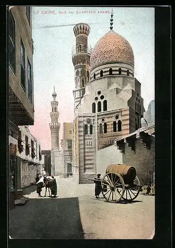 AK Le Caire, Rue au Quartier Arabe, Strassenpartie