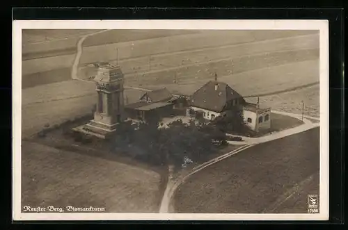 AK Ronneburg /Th., Gasthaus Reuster Berg O. Hilbert, Fliegeraufnahme