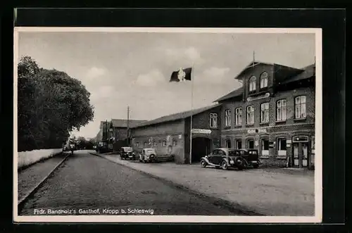 AK Kropp b. Schleswig, Gasthof von Frdr. Bandholz