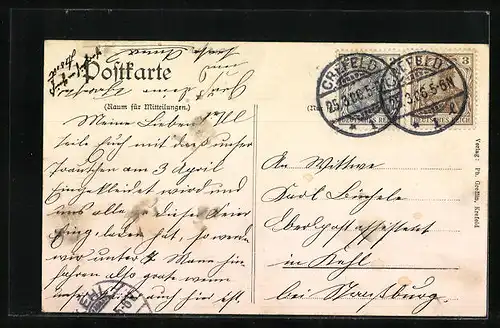 AK Krefeld, Strassenpartie, Blumenthal