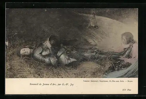 AK Sommeil de Jeanne d`Arc / Johanna von Orleans