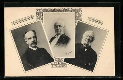 AK D`Haussonville, E. OIlivier, G. Boissier, Frankreich