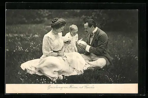 AK Grossherzog von Hessen-Darmstadt mit Familie