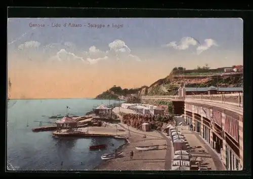 AK Genova, Lido d`Albaro, Spiaggia e bagni