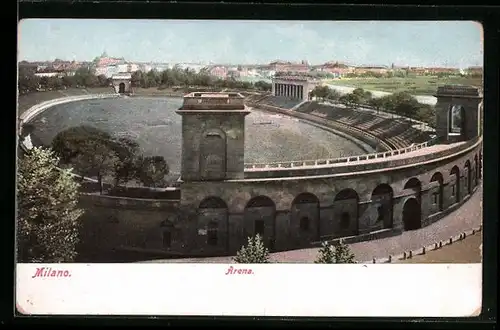 AK Milano, Arena aus der Vogelschau