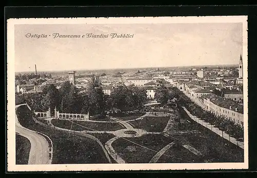 AK Ostiglia, Panorama e Giardini Pubblici