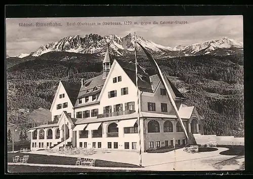 AK Oberbozen, Hotel Oberbozen, Rittnerbahn