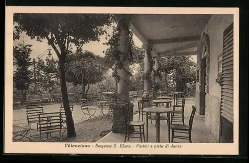 AK Chianciano, Sorgente S. Elena, partici e pista di danze