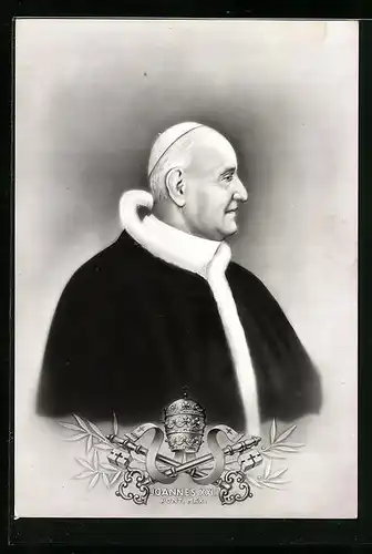 AK Papst Johannes XXIII. im Profil