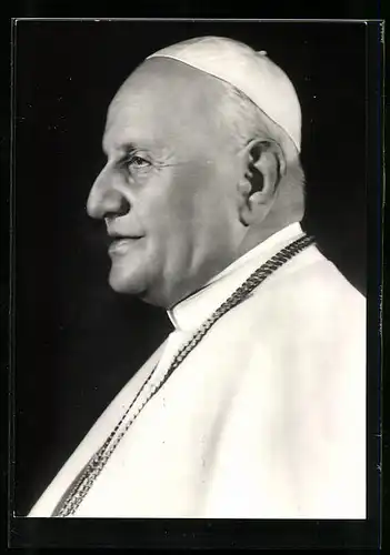 AK Papst Johannes XXIII. im Profil
