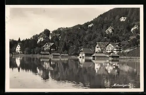 AK Mittenägeri, Teilansicht mit See