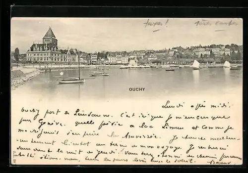 AK Ouchy, Blick auf die Promenade