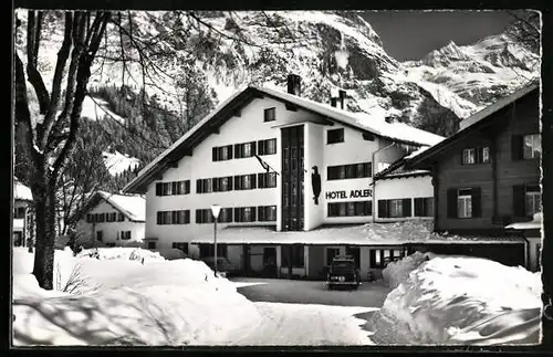 AK Grindelwald, Hotel Adler, Frontansicht