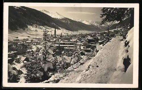 AK Davos, Ortspartie im Winter