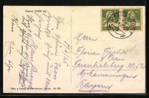 AK Davos, Ortspartie im Winter