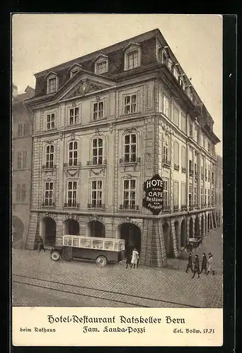 AK Bern, Hotel-Restaurant Ratskeller beim Rathaus