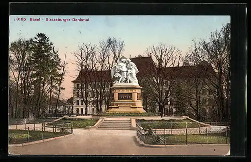 AK Basel, Strassburger Denkmal