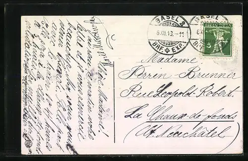 AK Basel, Strassburger Denkmal