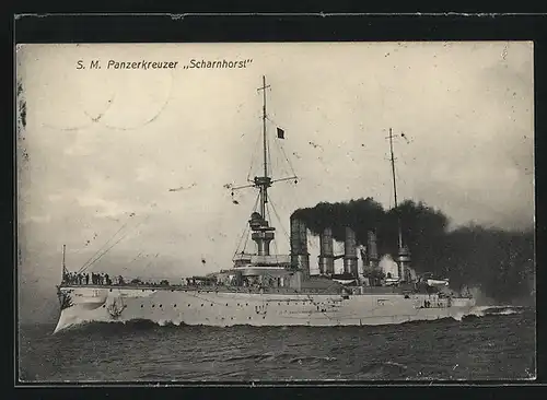 AK S.M. Panzerkreuzer Scharnhorst, Kriegsschiff