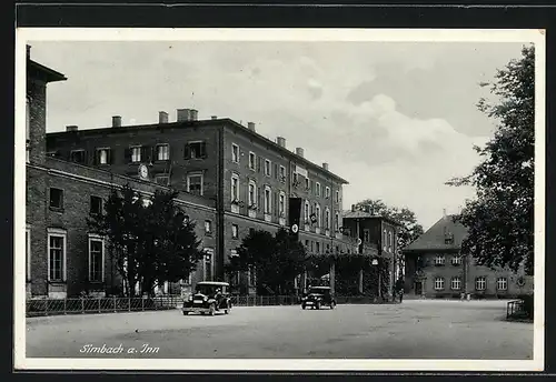 AK Simbach / Inn, Strasse am Bahnhof