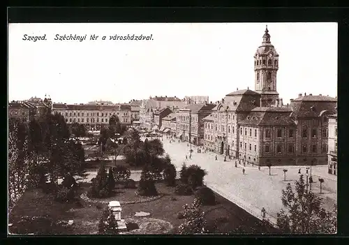 AK Szeged, Széchényi tér a városházával