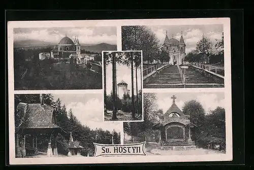 AK Sv. Hostyn, Blick zur Kirche