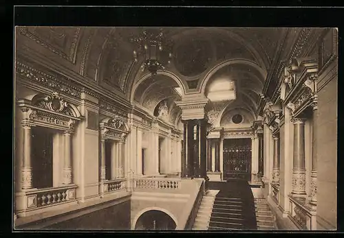 AK Hamburg, Aufgang zum Senatsgehege im Rathaus