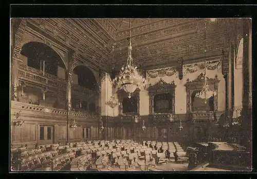 AK Hamburg, Bürgerschaftssaal im Rathaus