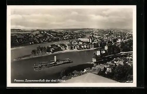AK Passau, Zusammenfluss der drei Flüsse