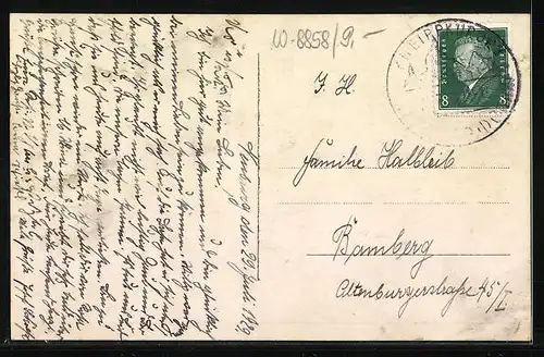 AK Neuburg /Donau, Amalienstrasse mit Hofkirche