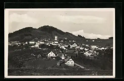 AK Schönberg /Bayr. Wald, Ortsansicht aus der Vogelschau