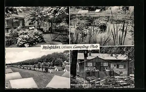 AK Mörfelden /Hessen, Camping-Platz und Naturfreundehaus