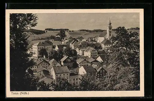 AK Tann (Ndb.), Ortsansicht aus der Vogelschau
