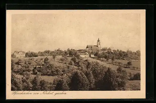 AK Pfarrkirchen, Ortsansicht von Nordost gesehen