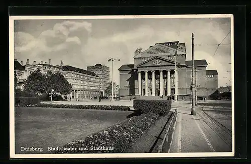 AK Duisburg, Stadttheater und Stadthaus