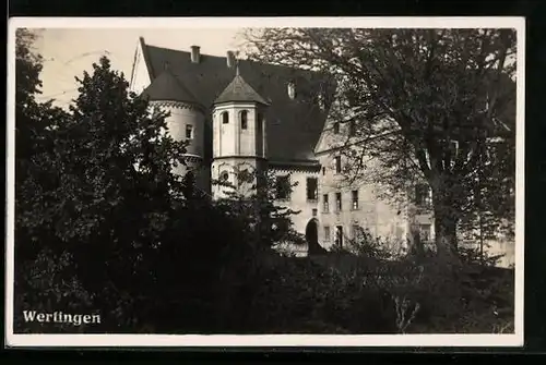 AK Wertingen, Blick zum Schloss