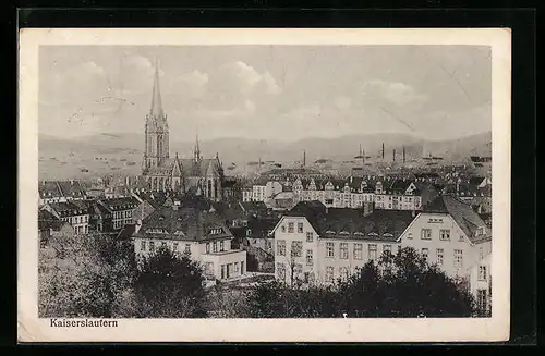 AK Kaiserslautern (Rheinpfalz), Stadtansicht aus der Vogelschau