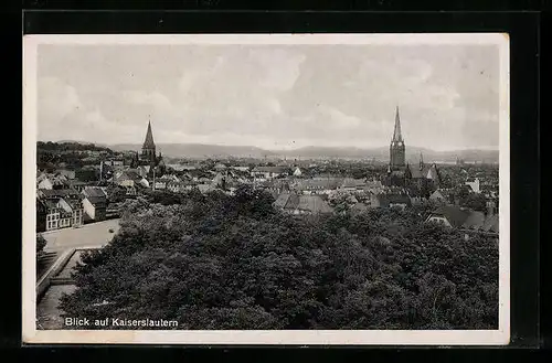 AK Kaiserslautern (Rheinpfalz), Totalansicht aus der Vogelschau