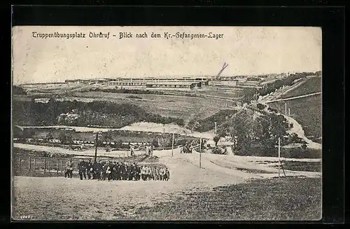 AK Ohrdruf, Truppenübungsplatz-Blick nach dem Kriegs-Gefangenen-Lager