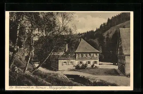 AK Weismain, Die Weihermühle im Kleinziegenfelder Tale