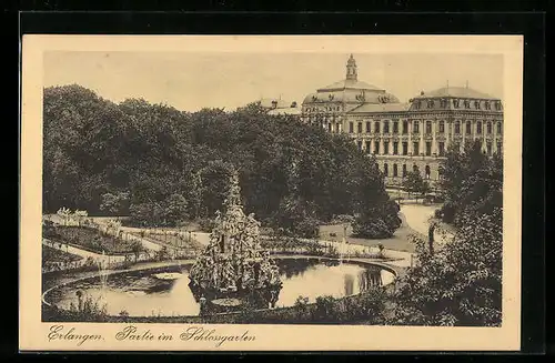 AK Erlangen, Partie im Schlossgarten
