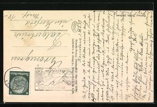 AK Konstanz a. B., Gesamtansicht vom Flugzeug aus