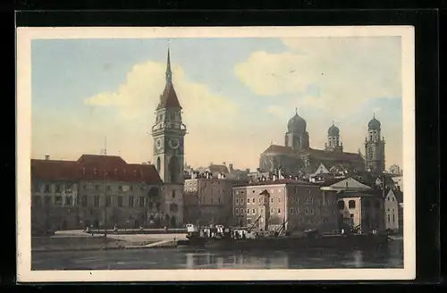 AK Passau, Rathaus und Dom