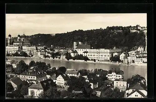 AK Passau, Stadtansicht aus der Vogelschau