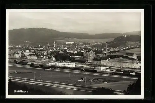 AK Tuttlingen, Totalansicht aus der Vogelschau