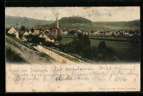 AK Tuttlingen, Panorama aus der Vogelschau