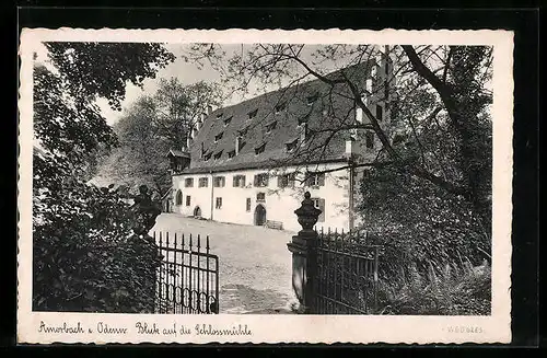 AK Amorbach im Odenwald, Blick auf die Schlossmühle