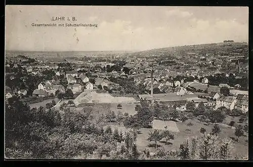 AK Lahr i. B., Gesamtansicht mit Schutterlindenberg